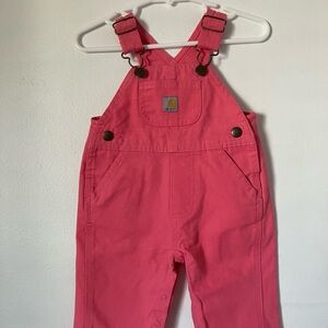 Carhartt Baby Bright Pink Overalls